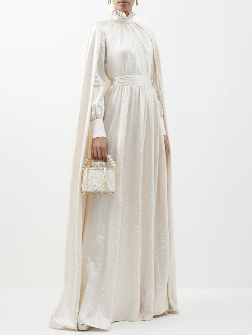 Caped Wedding Gown