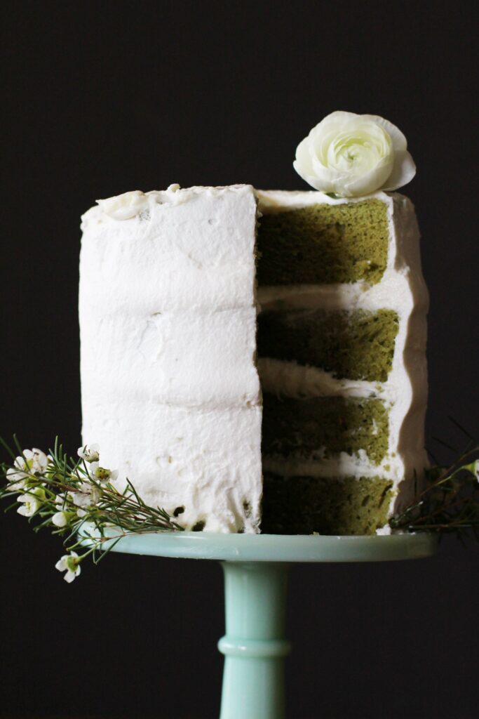 Matcha wedding cake PC Honestly Yum